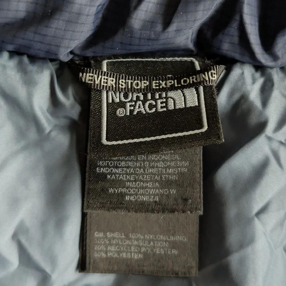 The North Face Men's Promaloft‎ Insulated Men's Vest Size Small Blue